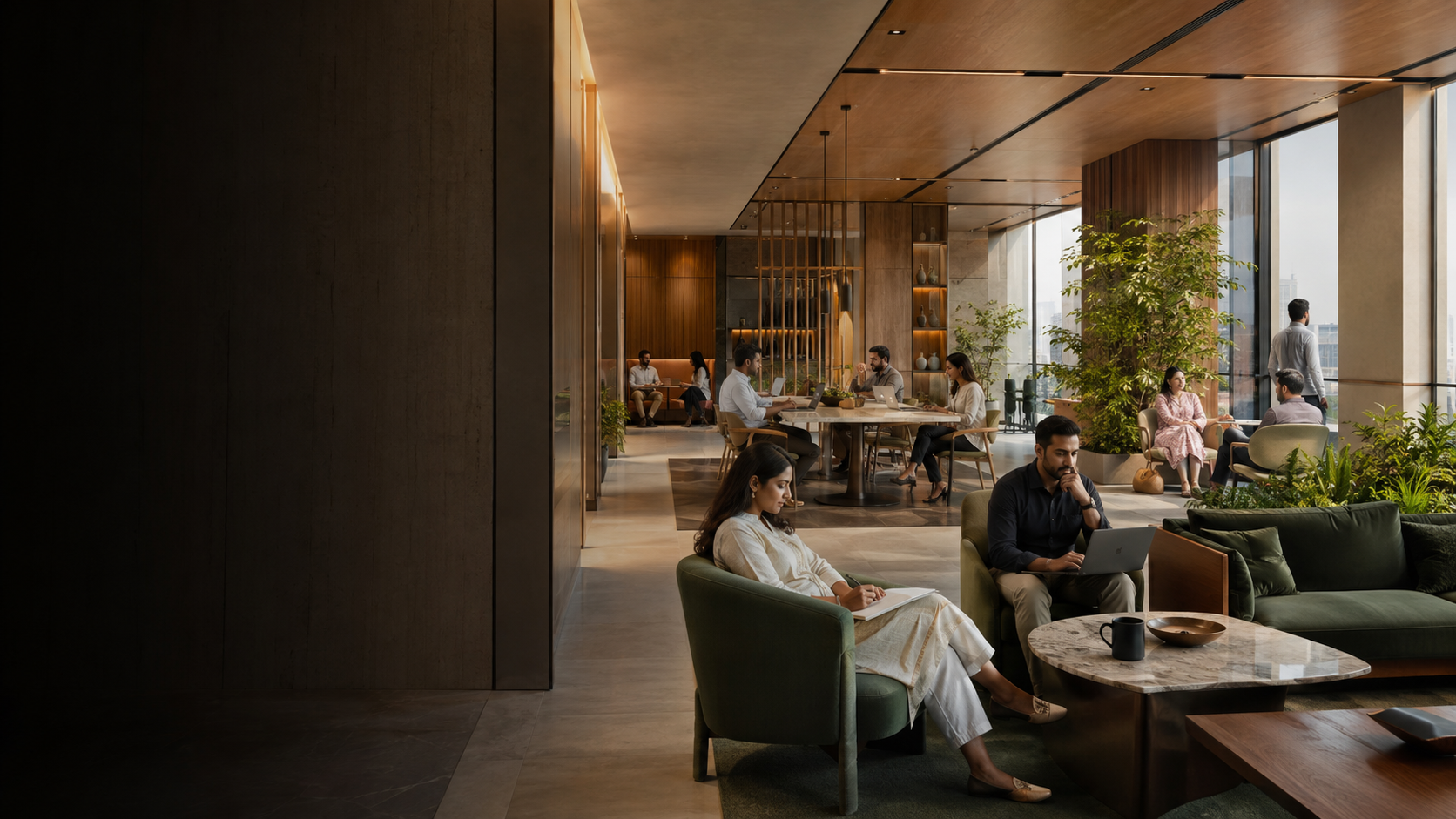 Vital Colabs coworking lounge in Karachi